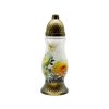 Cemetery glass lantern Madonna 28 cm – Chrysanthemum, 24 h