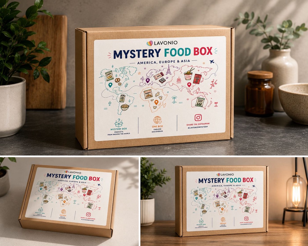 LAVONIO Mystery Food Box – Cesta kolem světa