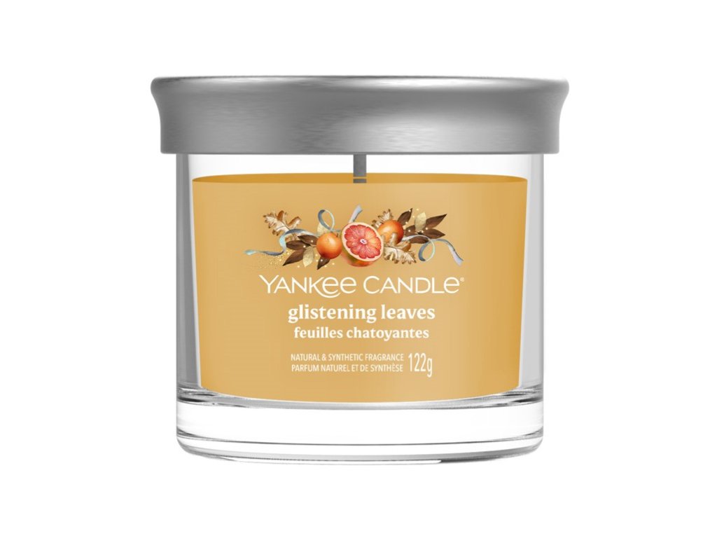 YANKEE CANDLE GLISTENING LEAVES SIGNATURE TUMBLER MALÝ