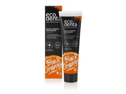 110943 ecodenta cerna zubni pasta s prichuti pomerance 100 ml