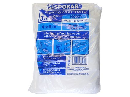 Zakrývací fólie (3ks/sac) 4x5m HDPE 5my