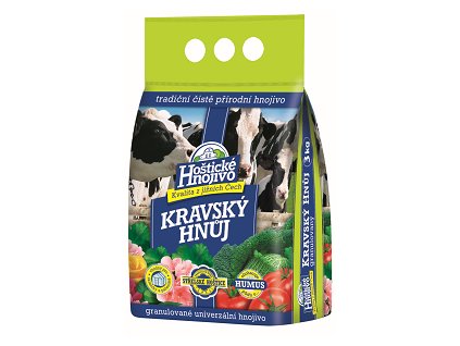 Hoštické hnojivo 3kg hnůj kravský