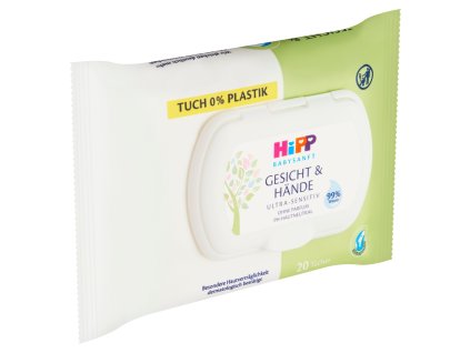 HiPP Ubrousky na obličej&ruce (20ks/fol)