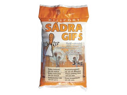 Kittfort sádra 3kg šedá