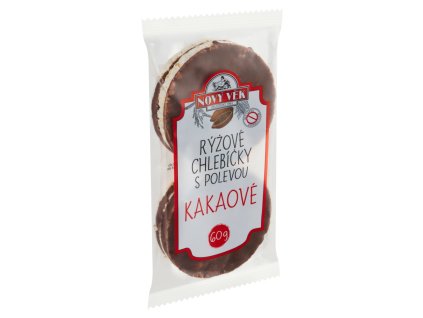 Nový Věk rýžové chlebíčky 60g kakaové