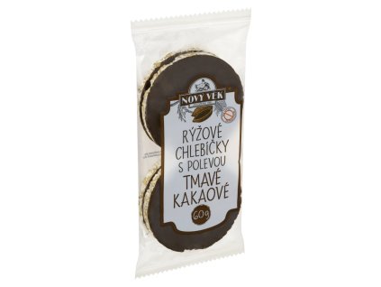 Nový Věk rýžové chlebíčky 60g tmav kakao