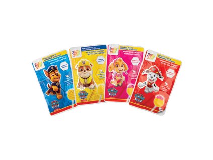 Paw Patrol lízátko 15g s prásk práškem