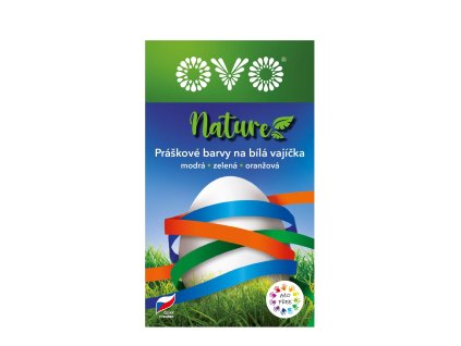OVO Nature (3ks/bli) mod, zele, oranž