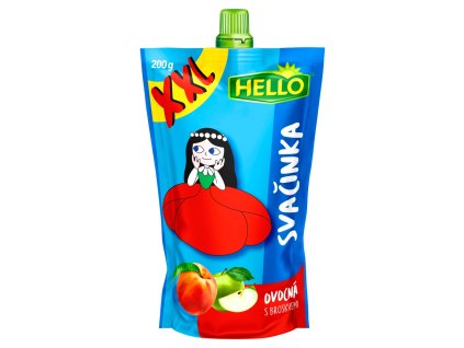 Hello svačinka XXL 200g s broskvemi 5m+