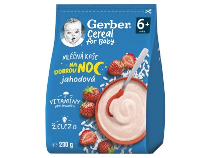 GERBER Cereal ml kaše 230g jahodová 6m+