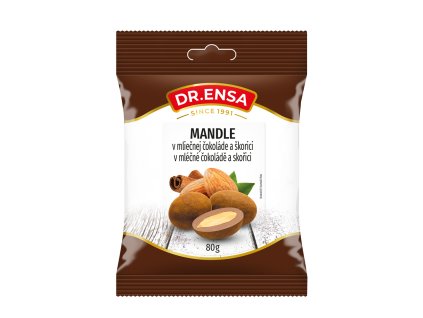 Mandle v mléčné čokoládě se skořicí 80g