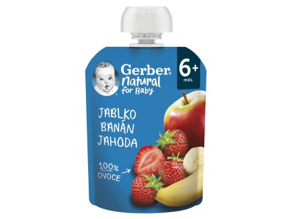 GERBER Natural kaps 90g jah ban jab 6m+