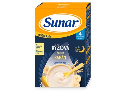 Sunar mléčná kaše 210g rýž banán 4m+