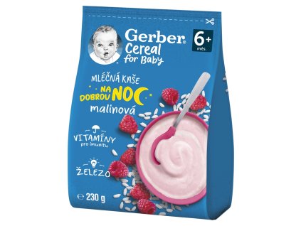 GERBER Cereal ml kaše 230g malinová 6m+