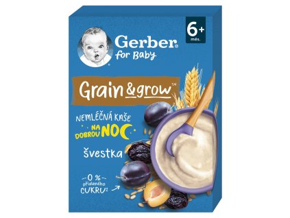 GERBER Neml kaše 200g pšen-oves švestka