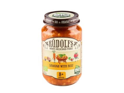 RudolfsBIO 190g Lasagne s hověz mas 8m+