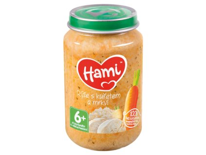 Hami menu 200g rýže kuře mrkev 6m+