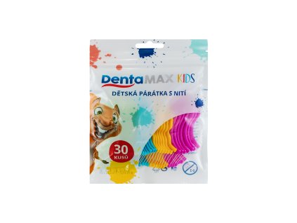 Dentamax dětská párátka s nití(30ks/bal)