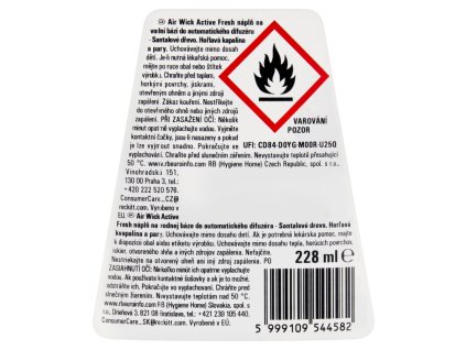 Air Wick AF náplň 228ml santalové dřevo