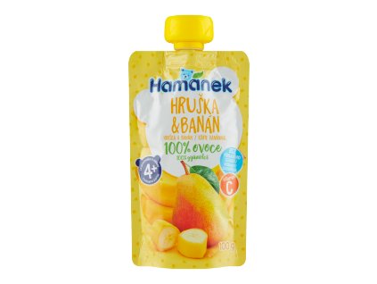 Hamánek koj výživa 100g hruška banán 4+