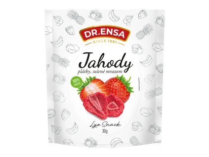 Jahody plátky, lyofilizované 30g