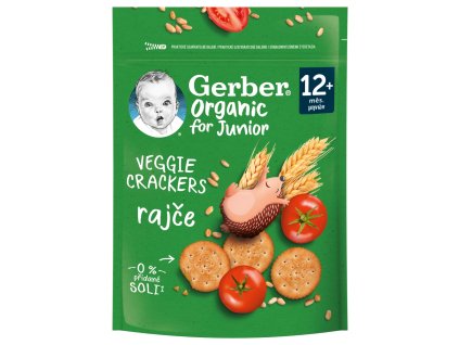 GERBER Organic krekry 100g rajčata 12+