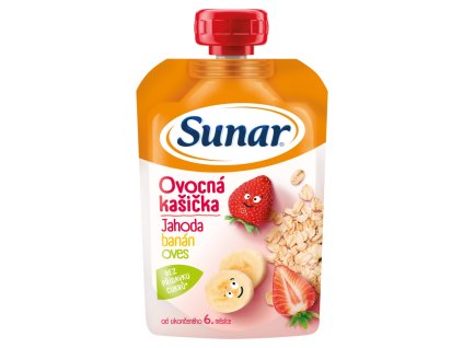 Sunar kašička 120g banán a jahoda 6m+