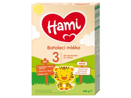 Hami 3 batol mléko 600g 12+