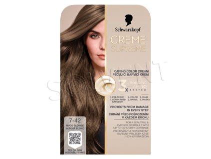 Creme Supreme 7-42 Béžová blond