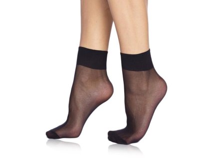 DIE PASST SOCKS 20 DEN - Silonkové matné ponožky 2 páry - černá UNI