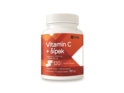 VIX Vitamin C 1000 + šípek (120tbl/kra)