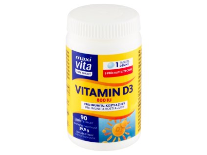 Maxi Vita Vitamin D3 800IU(90tbl/kra)