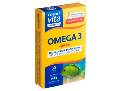 Maxi Vita Omega 3 rybí olej (30ks/kra)