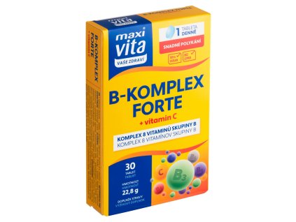 Maxi Vita B komplex forte+vitC(30ks/kra)