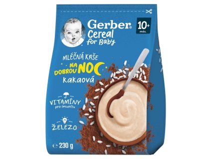 GERBER Cereal ml kaše 230g kakaová 10m+