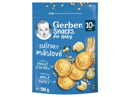 GERBER Snacks sušenky 180g máslové