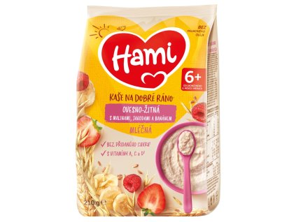 HAMI ml kaše 210g oves ban,jah,mal 6m+