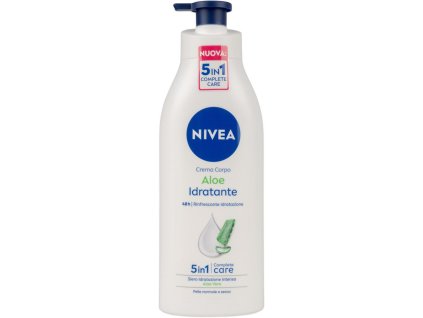Nivea Tělové mléko 500ml 5in1 Hydrating Aloe vera PUMPA
