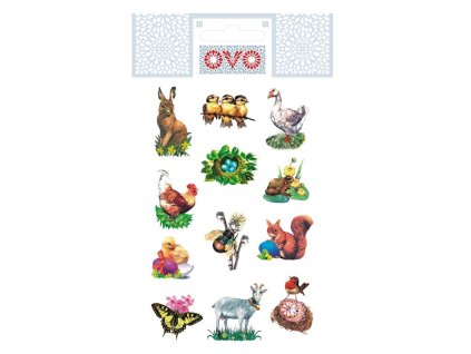 OVO obtisky na vajíčka 1 arch tradiční