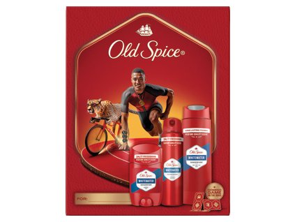 Old Spice dárková sada pro muže Whitewater (sprchový gel 250ml+deo stick 50ml+deo sprej 150ml)Domino