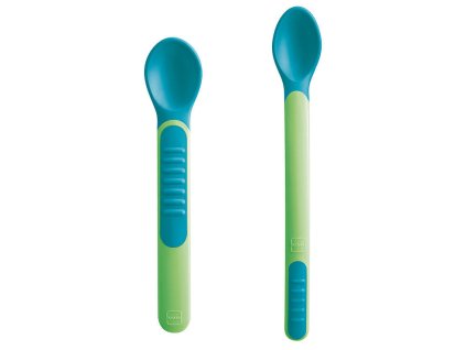 MAM LŽIČKY Feeding spoons & Cover 6+, zelené