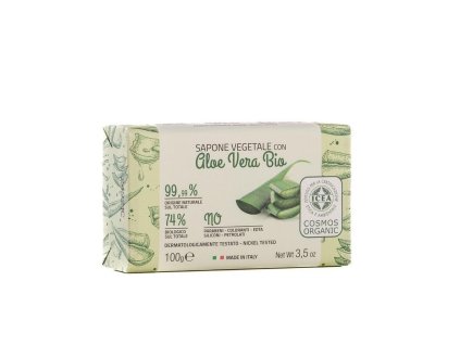 ITERITALIA Přírodní rostlinné mýdlo s BIO Aloe Vera, 100 g