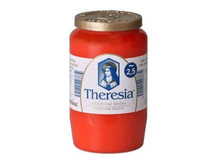 Theresia kompozitní svíčka 155g ~2,5dne červená