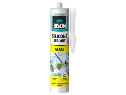 BISON silikonový tmel SILICONE GLASS ČIRÝ 280 ml