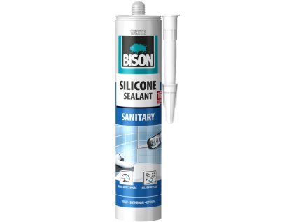 BISON silikonový tmel SILICONE SANITARY BÍLÝ 280 ml