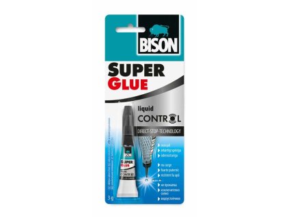 BISON vteřinové lepidlo SUPER GLUE CONTROL 3 g