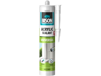 BISON jednosložkový tmel ACRYLIC UNIVERSAL BÍLÝ 300 ml