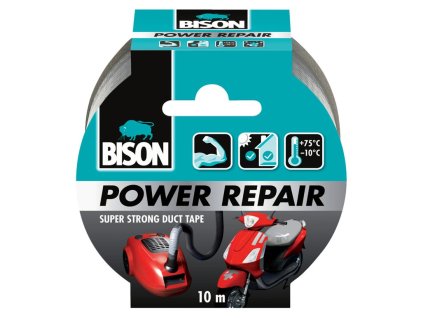 BISON univerzální lepicí páska Power Repair Grey Roll 10 m Multi Language