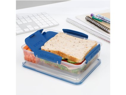 Sistema Svačinový box To Go Snack Attack Duo s 2 oddělenými přihrádkami 975 ml, mix barev