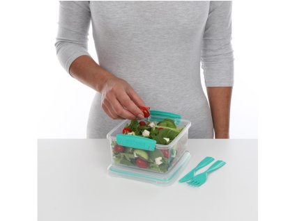 Sistema Svačinový box s příborem To Go Lunch Plus 1,2 l, mix barev